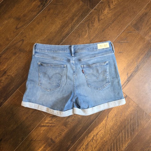 Levi's Blue Jean Shorts Size 28 - Picture 2 of 8